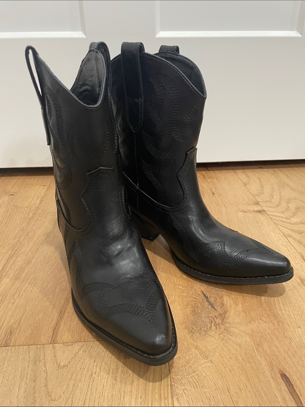 Cushionaire Leon Western Cowgirl Boots A619 Mid Heel Size 7 EUC